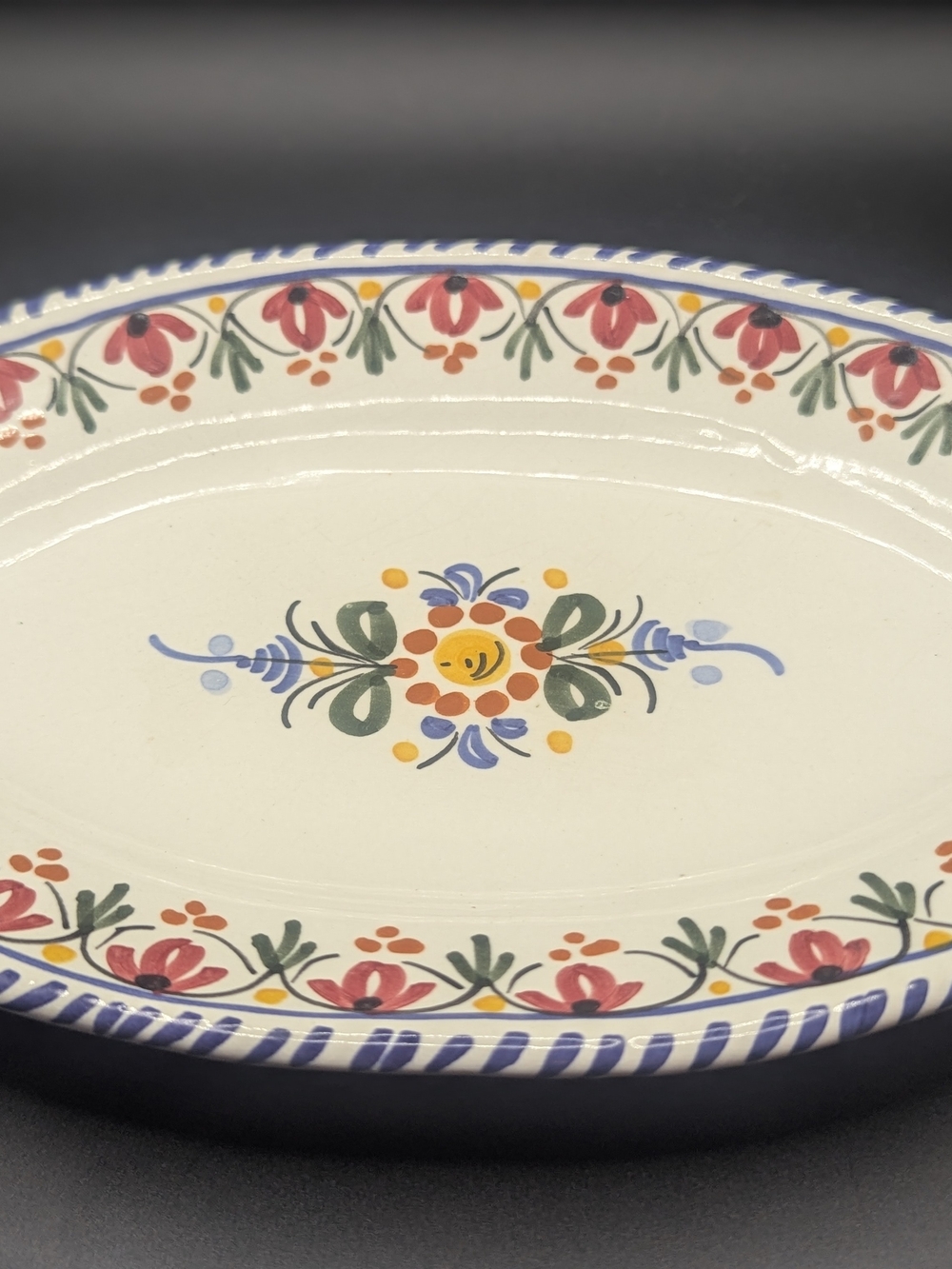 Hand Painted Italian Numbered Ceramic Trinket Dish